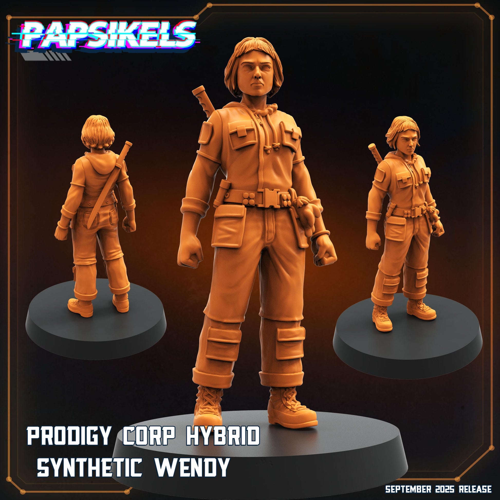 Scientist Kirsh/Wendy - Resin Miniature - Tabletop miniature - Fantasy Miniature - 32mm - D&D - Sci-fi Miniature- Papsikel