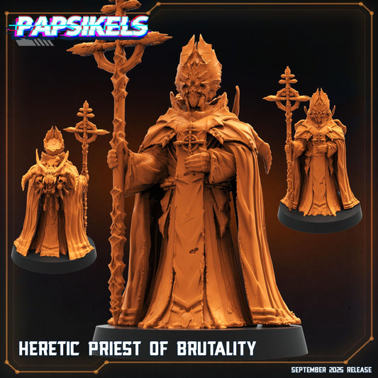 Priest of Brutality - Resin Miniature - Tabletop miniature - Fantasy Miniature - 32mm - D&D - Sci-fi Miniature- Papsikel