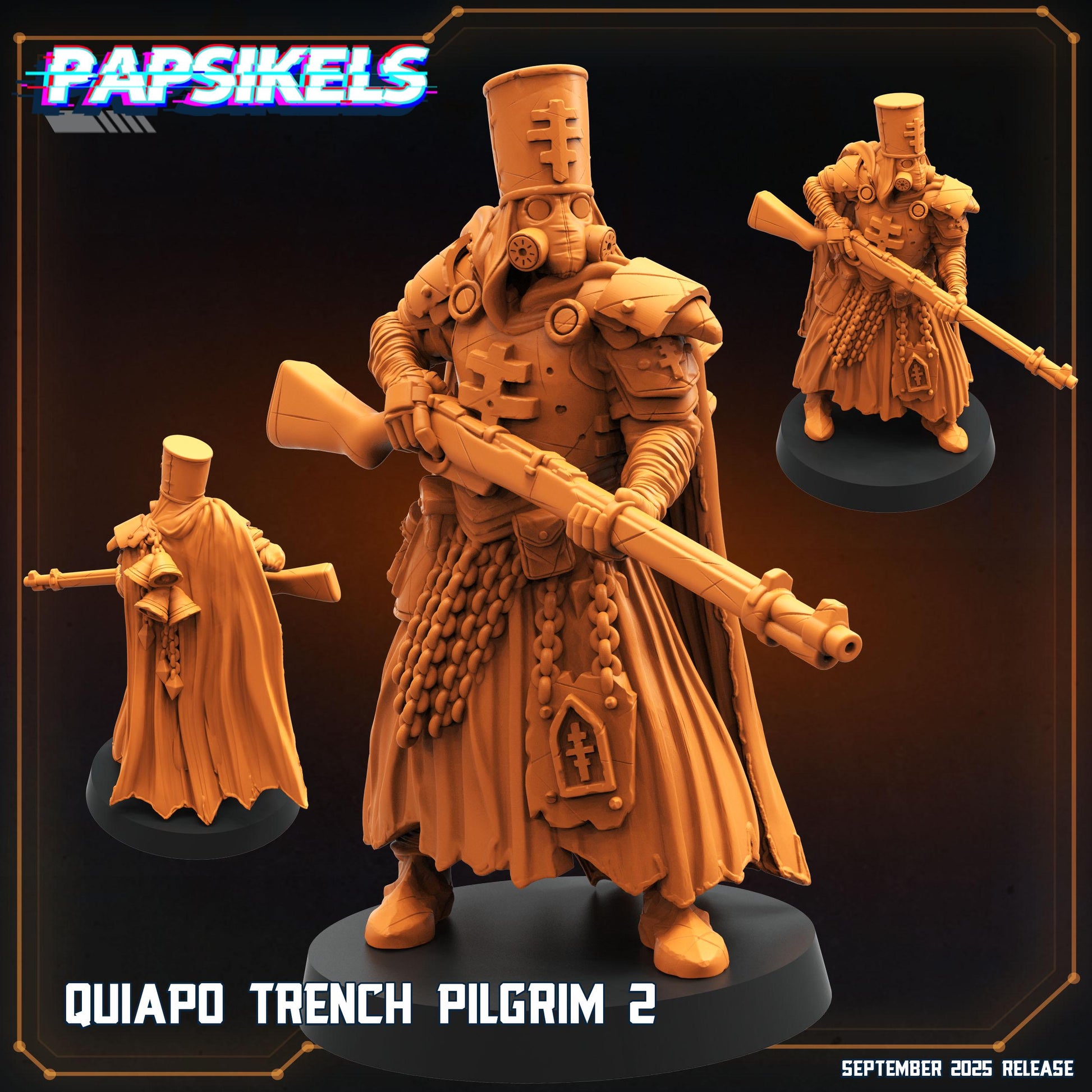 Quiapo Trench - Resin Miniature - Tabletop miniature - Fantasy Miniature - 32mm - D&D - Sci-fi Miniature- Papsikel