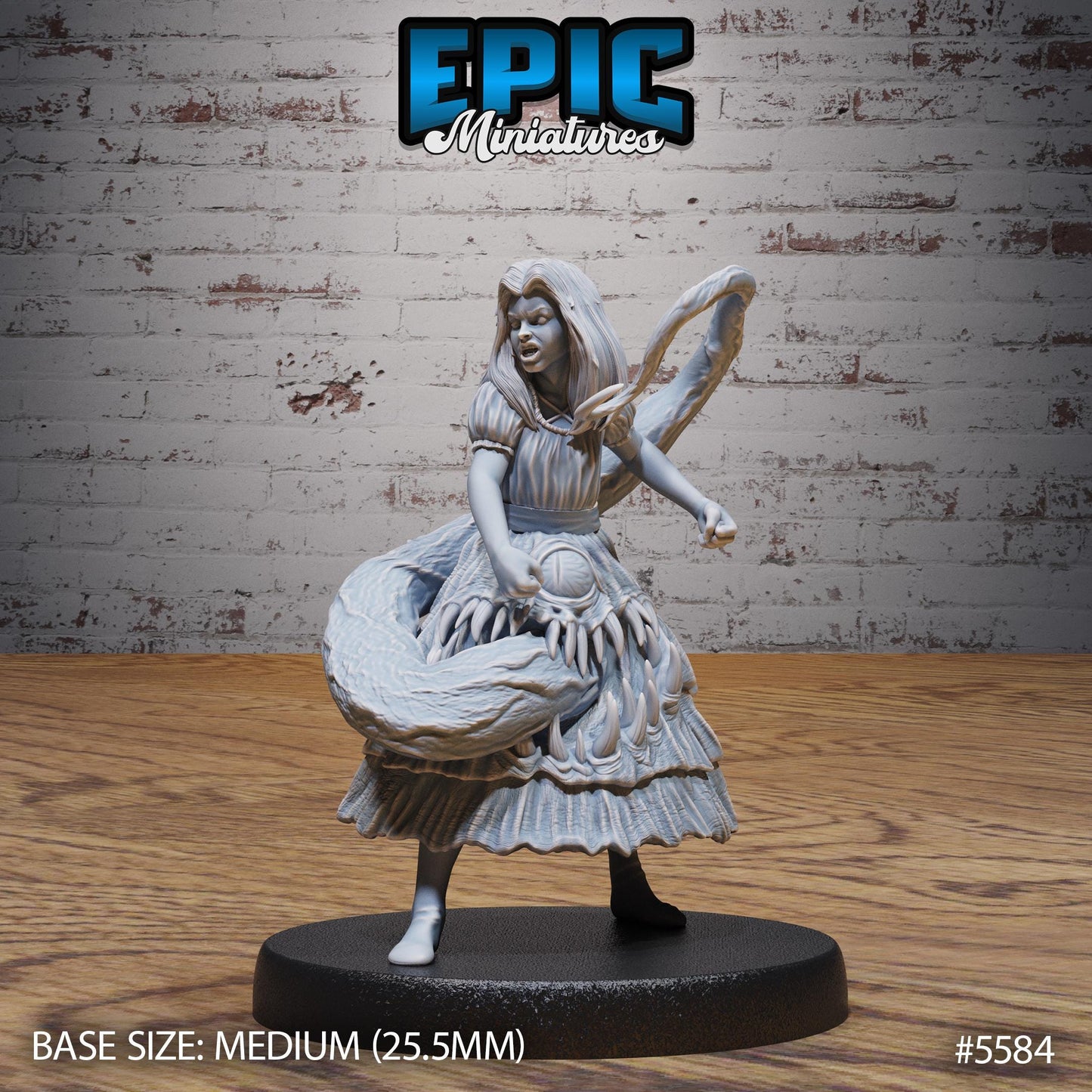 Mimic girl- Resin Miniature - Tabletop miniature - Fantasy Miniature - 32mm - D&D - Sci-fi Miniature