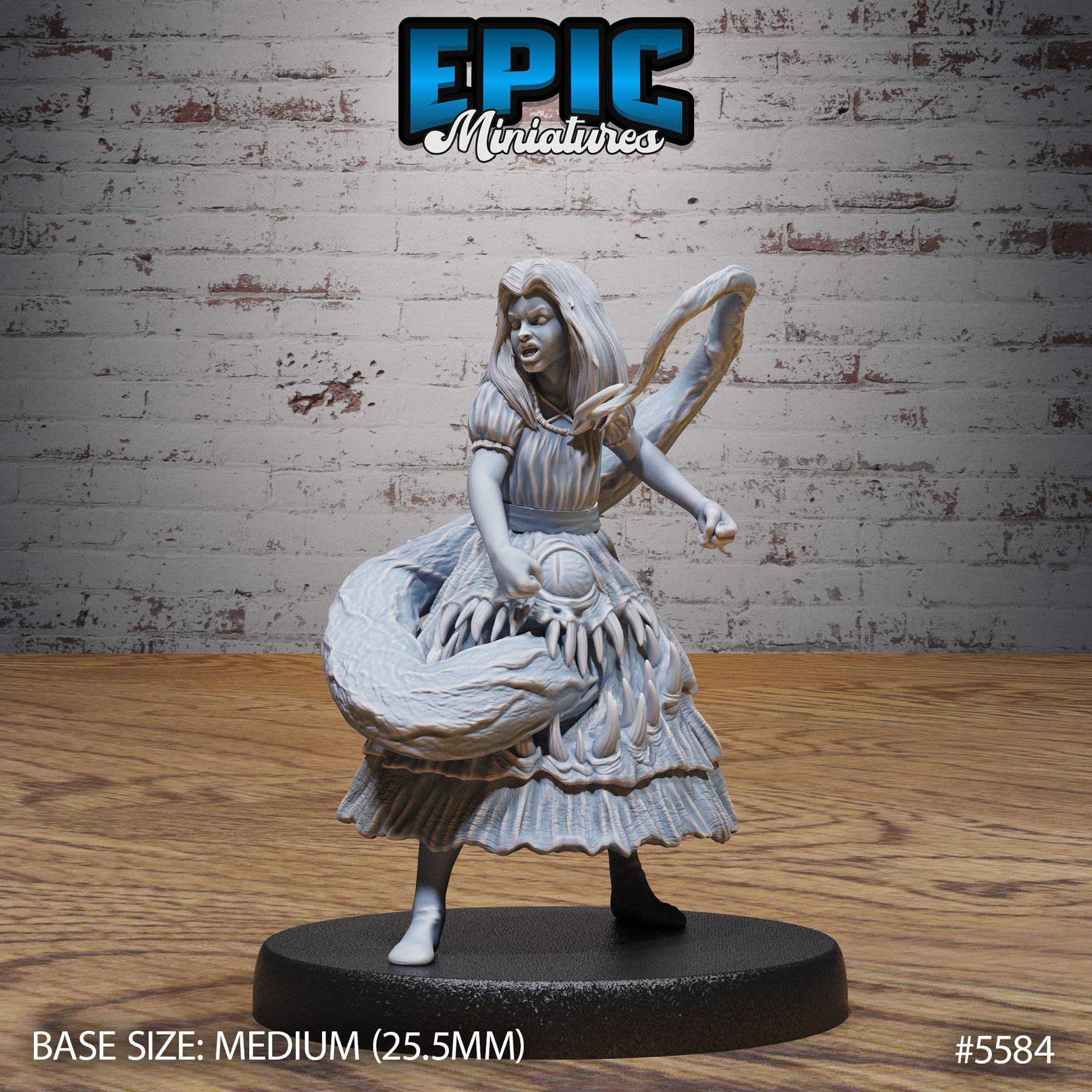 Mimic girl- Resin Miniature - Tabletop miniature - Fantasy Miniature - 32mm - D&D - Sci-fi Miniature