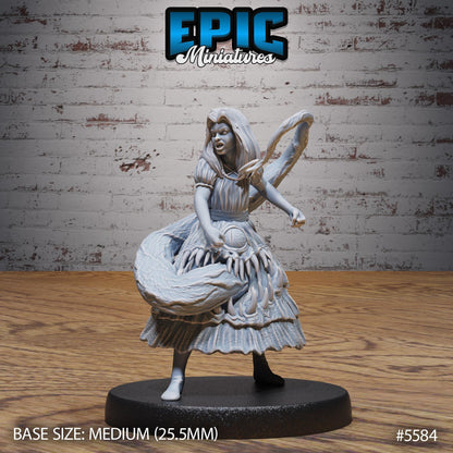 Mimic girl- Resin Miniature - Tabletop miniature - Fantasy Miniature - 32mm - D&D - Sci-fi Miniature