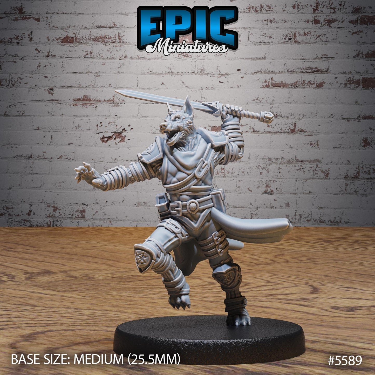 Dog Folks - Resin Miniature - Tabletop miniature - Fantasy Miniature - 32mm - D&D - Sci-fi Miniature