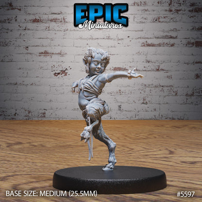 Satyr Child - Resin Miniature - Tabletop miniature - Fantasy Miniature - 32mm - D&D - Sci-fi Miniature