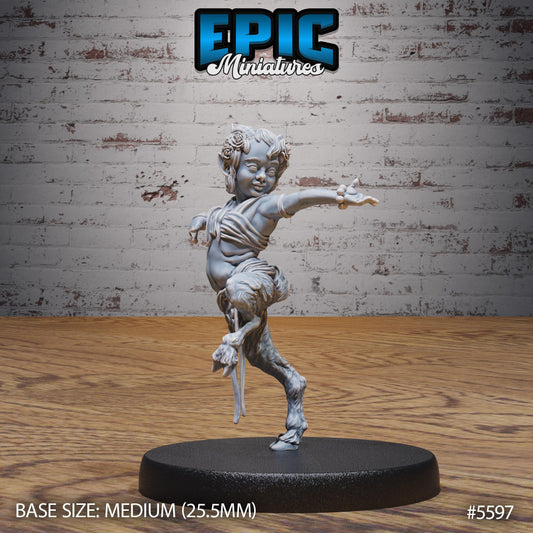 Satyr Child - Resin Miniature - Tabletop miniature - Fantasy Miniature - 32mm - D&D - Sci-fi Miniature
