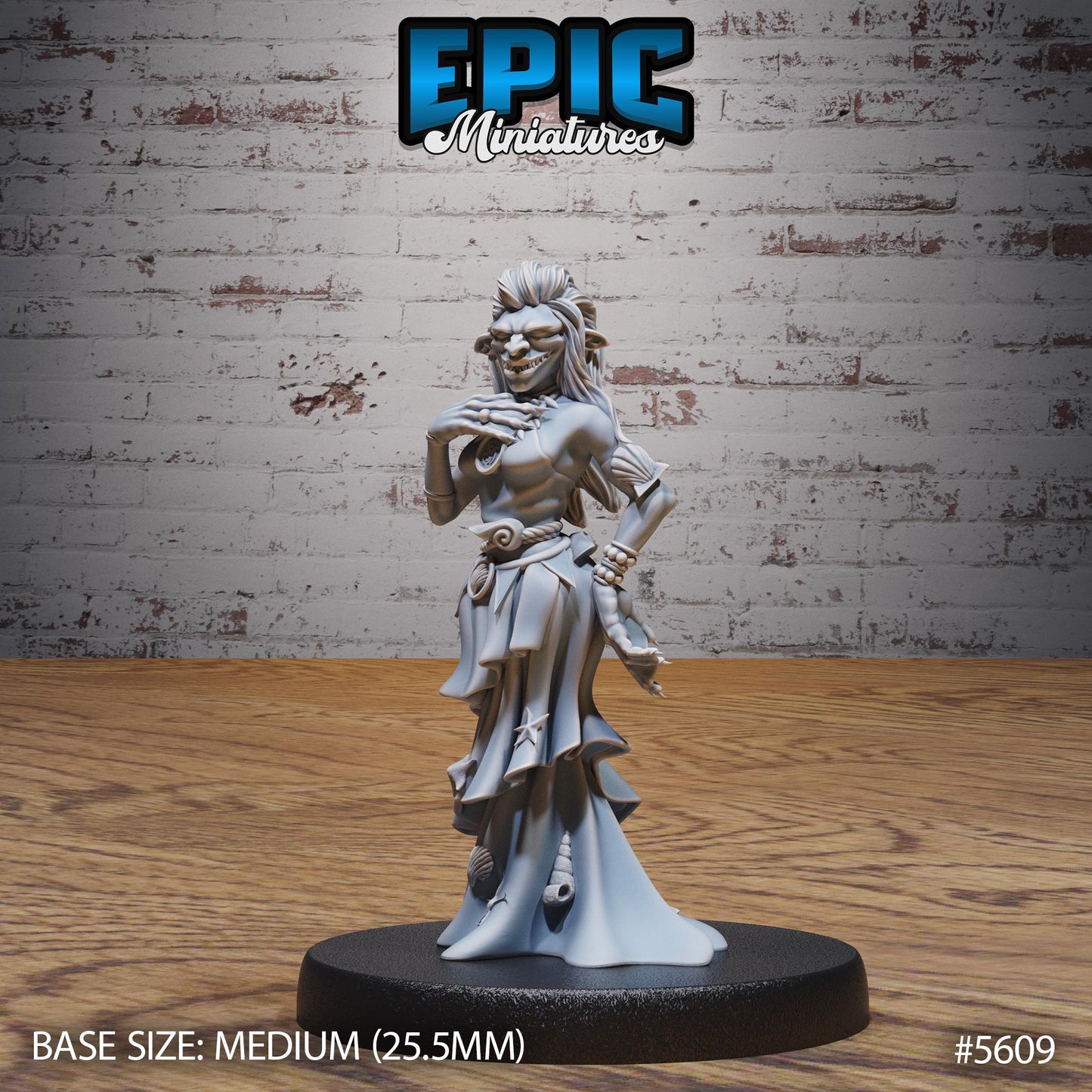 River Hag - Resin Miniature - Tabletop miniature - Fantasy Miniature - 32mm - D&D - Sci-fi Miniature