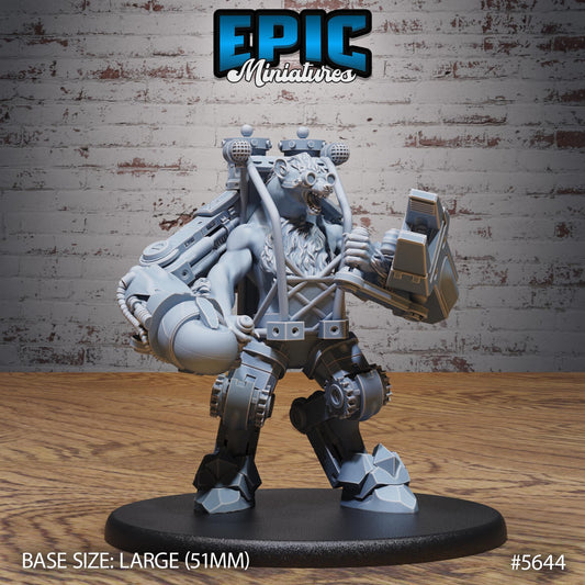 Artificer Gnoll - Resin Miniature - Tabletop miniature - Fantasy Miniature - 32mm - D&D - Sci-fi Miniature