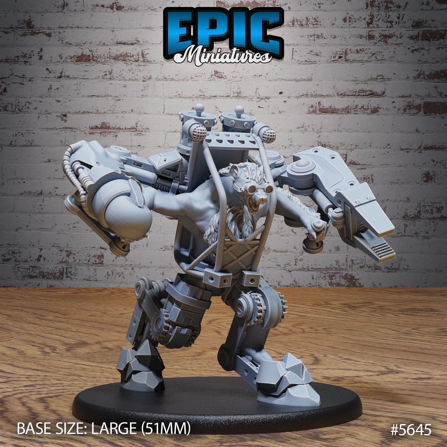 Artificer Gnoll - Resin Miniature - Tabletop miniature - Fantasy Miniature - 32mm - D&D - Sci-fi Miniature