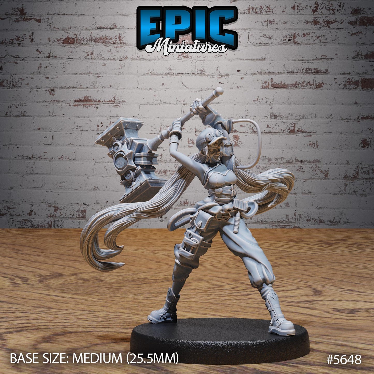 Tinkrer Bethy - Resin Miniature - Tabletop miniature - Fantasy Miniature - 32mm - D&D - Sci-fi Miniature