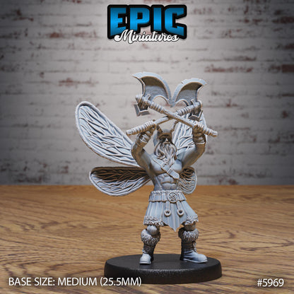 barbarian fairy - Resin Miniature - Tabletop miniature - Fantasy Miniature - 32mm - D&D - Sci-fi Miniature