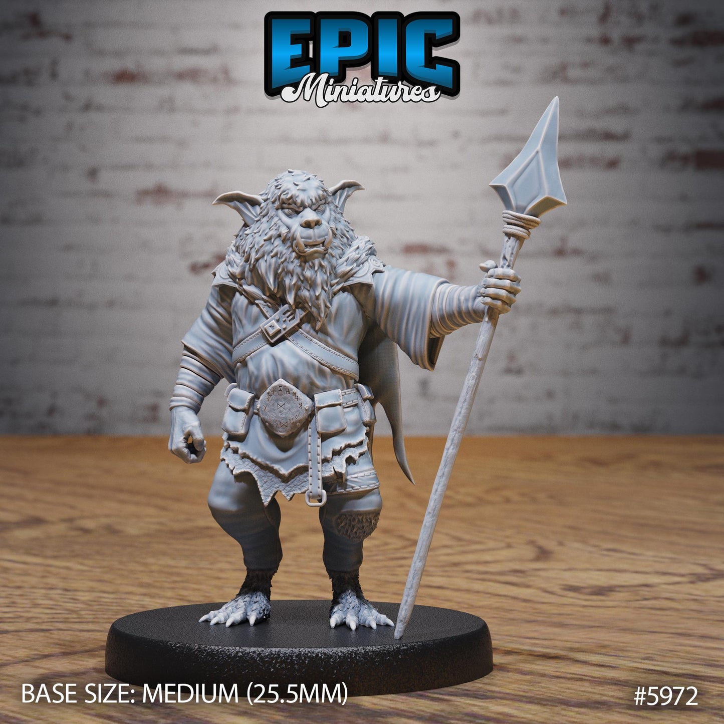 Northern Bugbear - Resin Miniature - Tabletop miniature - Fantasy Miniature - 32mm - D&D - Sci-fi Miniature
