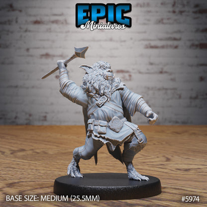 Northern Bugbear - Resin Miniature - Tabletop miniature - Fantasy Miniature - 32mm - D&D - Sci-fi Miniature