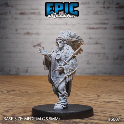 Native Tribes Figures - Resin Miniature - Tabletop miniature - Fantasy Miniature - 32mm - D&D - Sci-fi Miniature