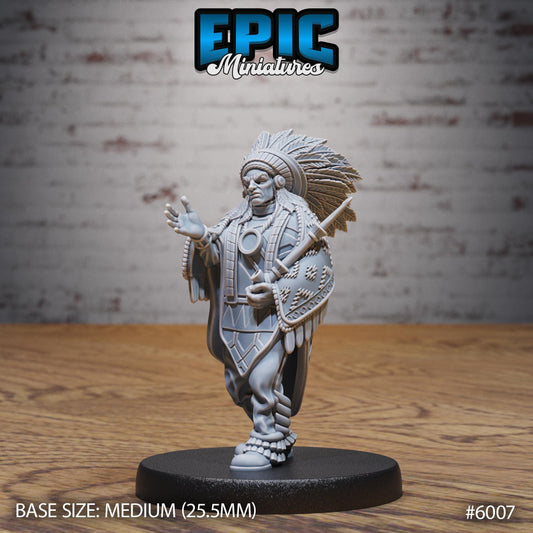 Native Tribes Figures - Resin Miniature - Tabletop miniature - Fantasy Miniature - 32mm - D&D - Sci-fi Miniature