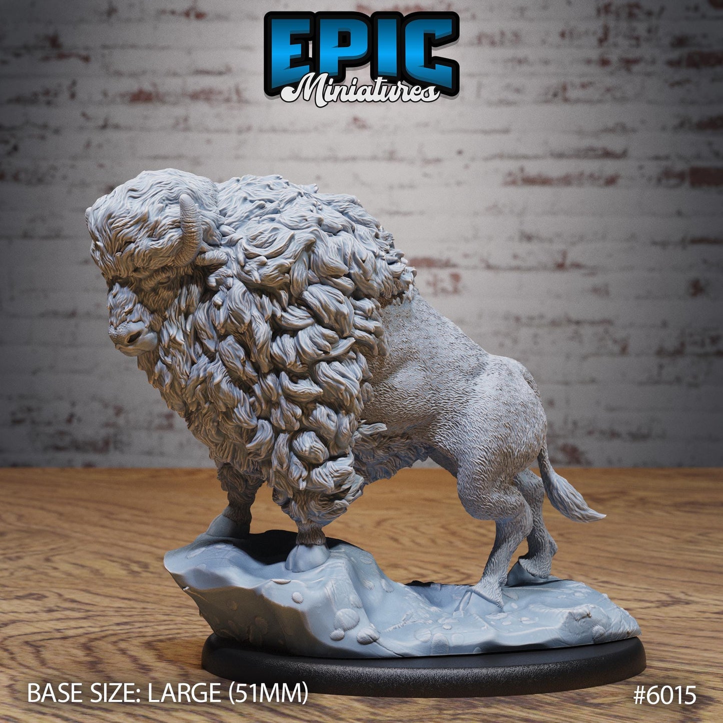 Bison - Resin Miniature - Tabletop miniature - Fantasy Miniature - 32mm - D&D - Sci-fi Miniature