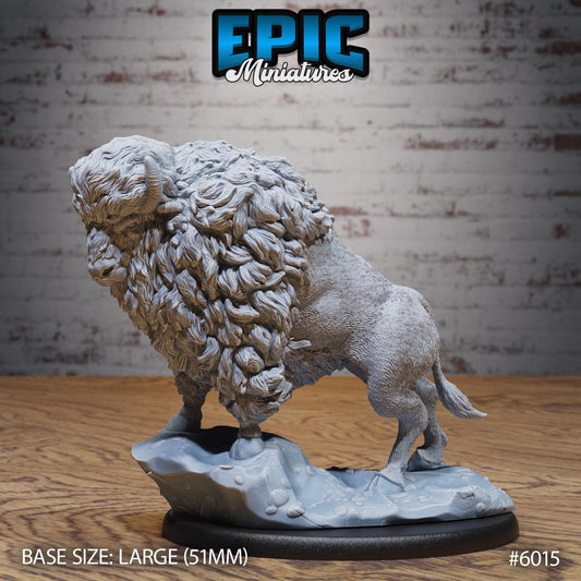 Bison - Resin Miniature - Tabletop miniature - Fantasy Miniature - 32mm - D&D - Sci-fi Miniature