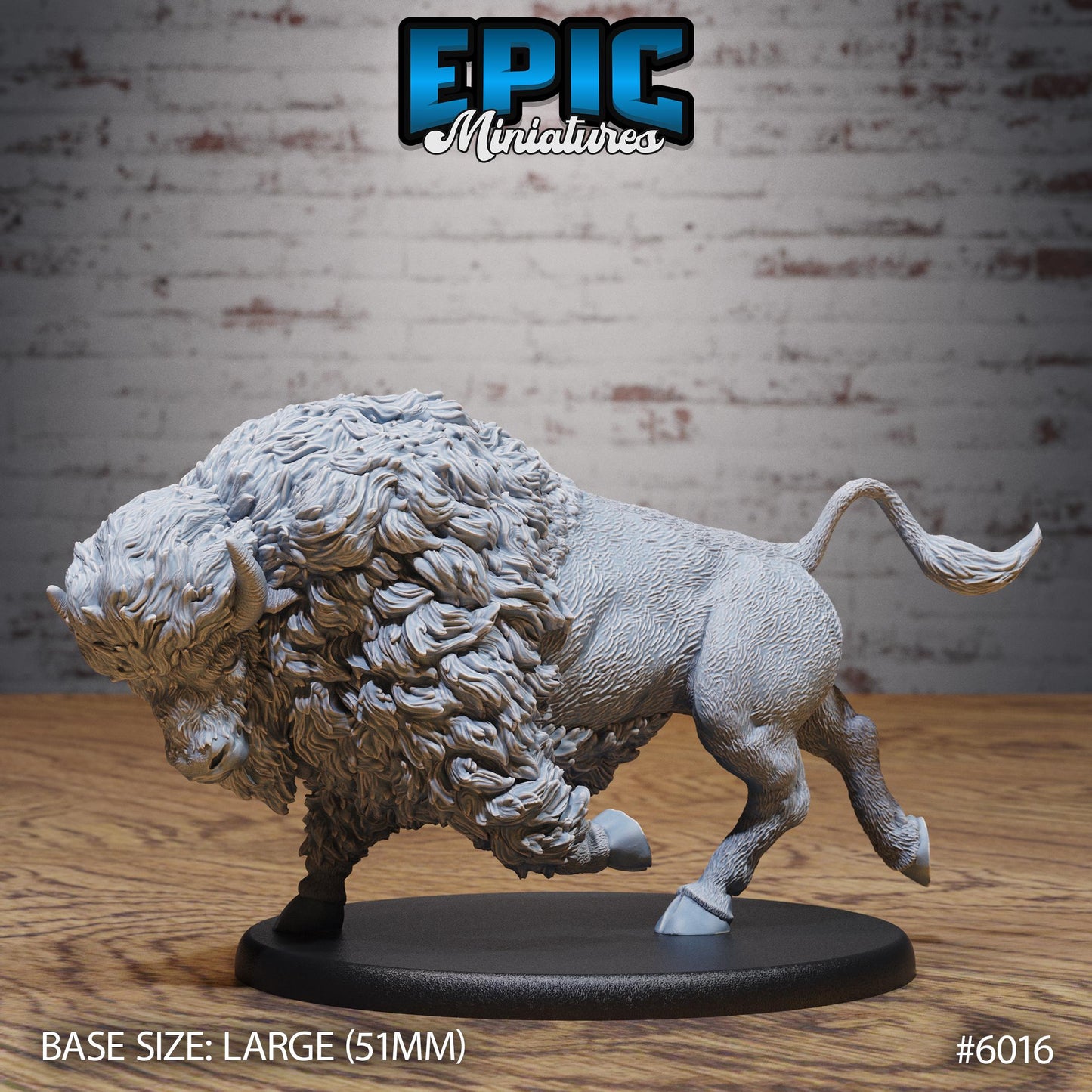 Bison - Resin Miniature - Tabletop miniature - Fantasy Miniature - 32mm - D&D - Sci-fi Miniature