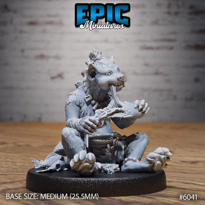 Young Gnoll - Resin Miniature - Tabletop miniature - Fantasy Miniature - 32mm - D&D - Sci-fi Miniature