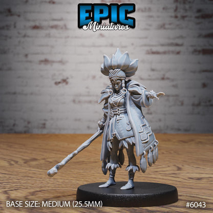 Native Princess - Resin Miniature - Tabletop miniature - Fantasy Miniature - 32mm - D&D - Sci-fi Miniature