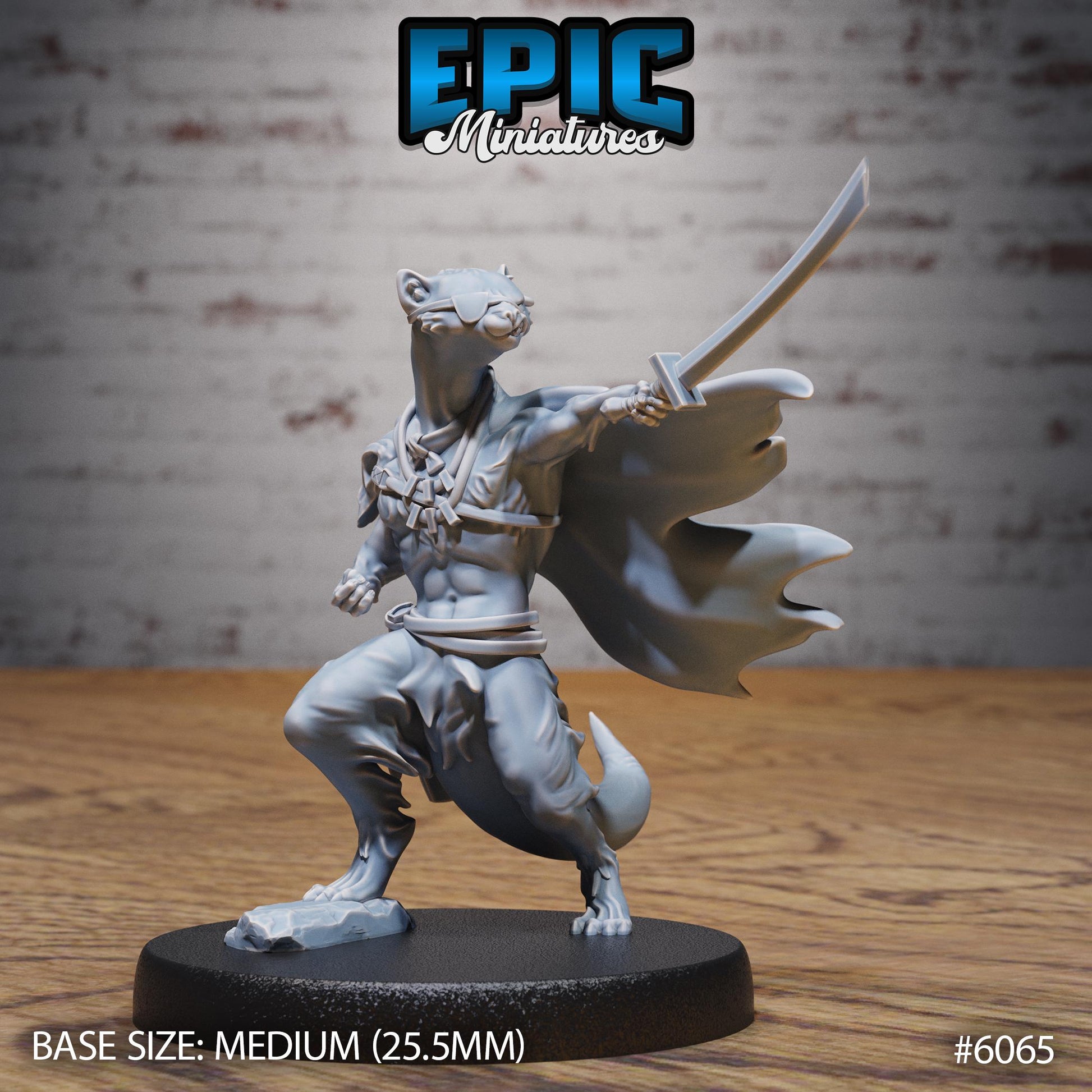Otterfolk Pirate - Resin Miniature - Tabletop miniature - Fantasy Miniature - 32mm - D&D - Sci-fi Miniature