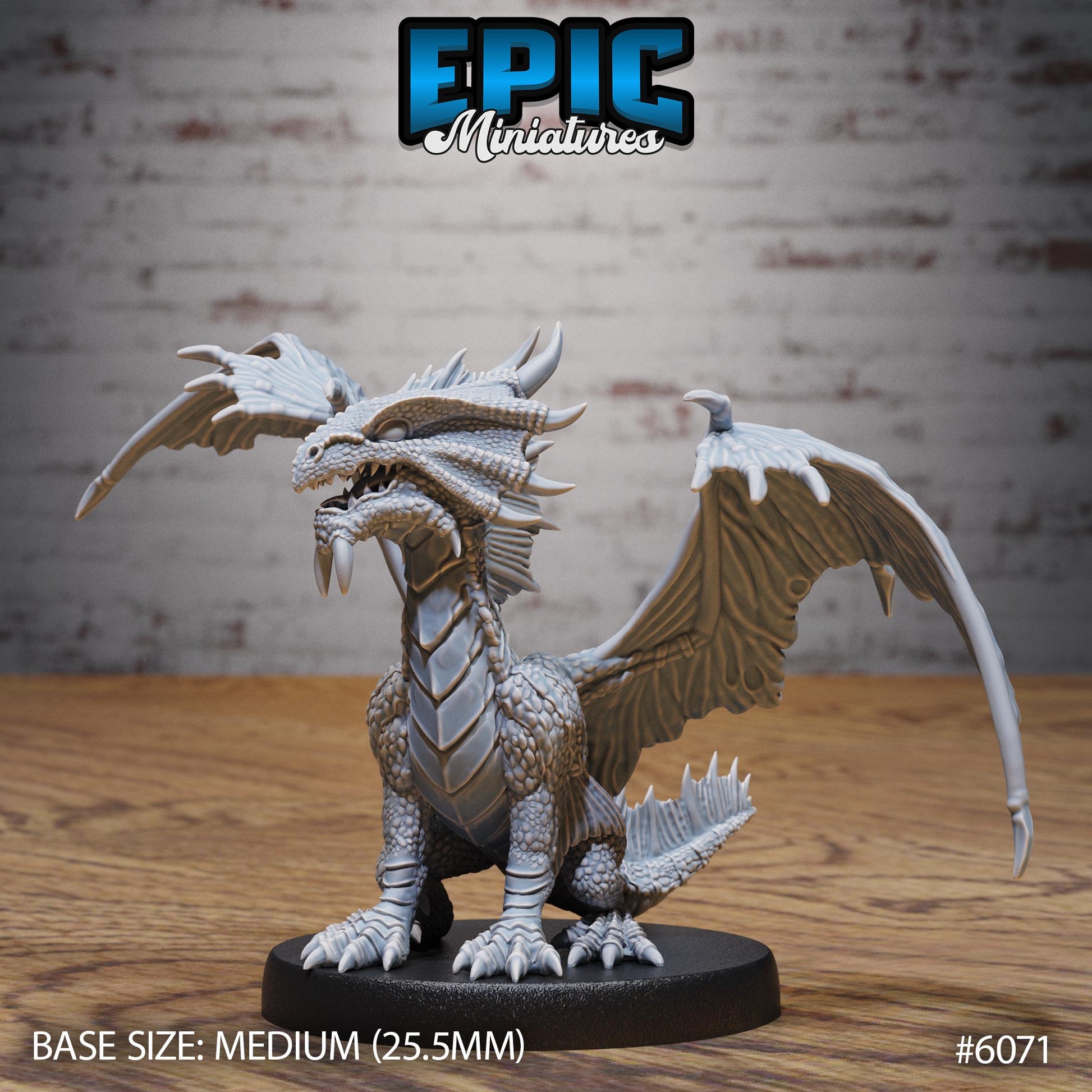 Bronze Dragon - Resin Miniature - Tabletop miniature - Fantasy Miniature - 32mm - D&D - Sci-fi Miniature