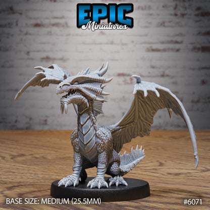 Bronze Dragon - Resin Miniature - Tabletop miniature - Fantasy Miniature - 32mm - D&D - Sci-fi Miniature