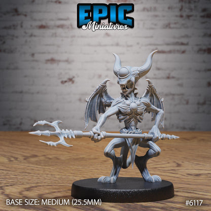 Pyro Demon - Resin Miniature - Tabletop miniature - Fantasy Miniature - 32mm - D&D - Sci-fi Miniature