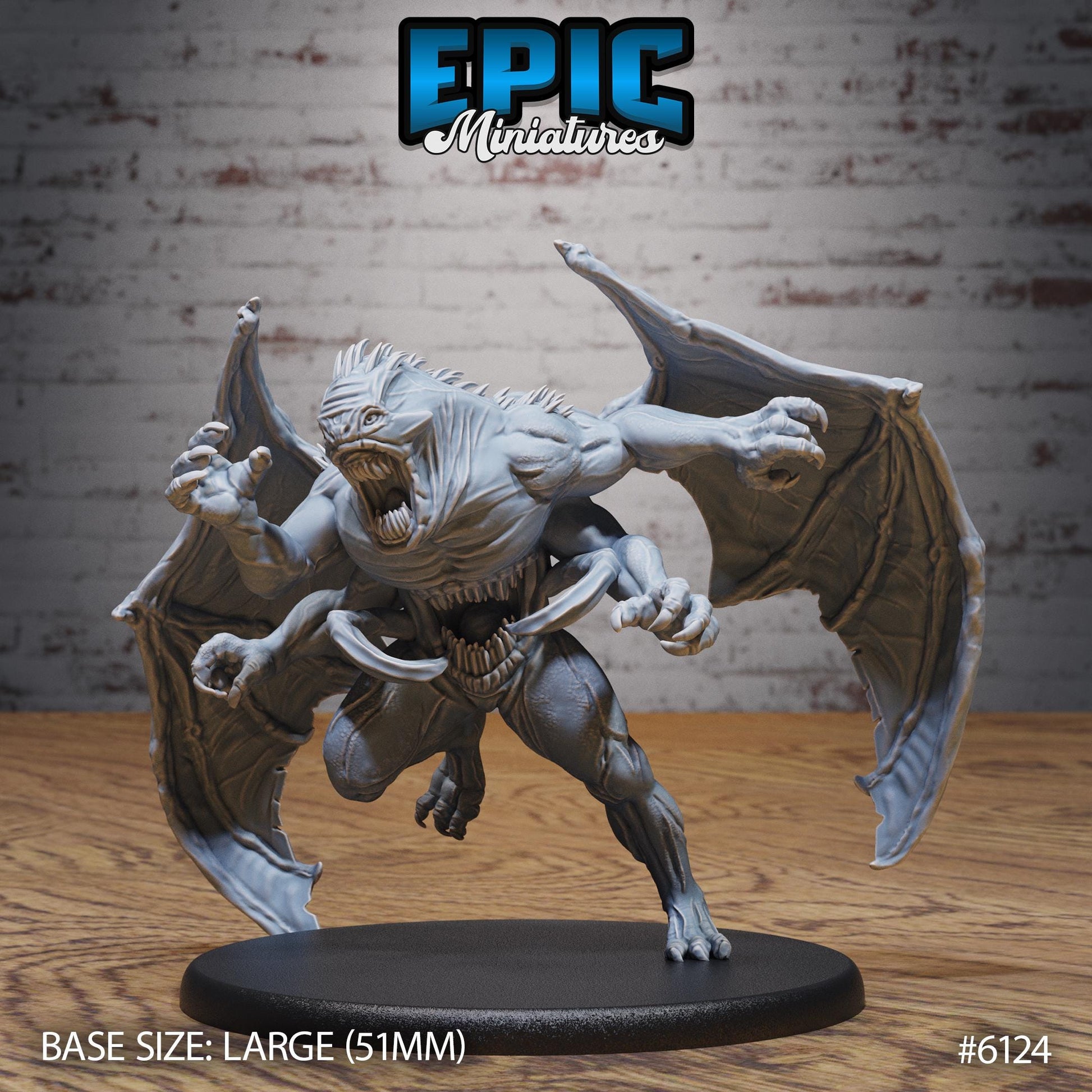 Klurichir Demon - Resin Miniature - Tabletop miniature - Fantasy Miniature - 32mm - D&D - Sci-fi Miniature