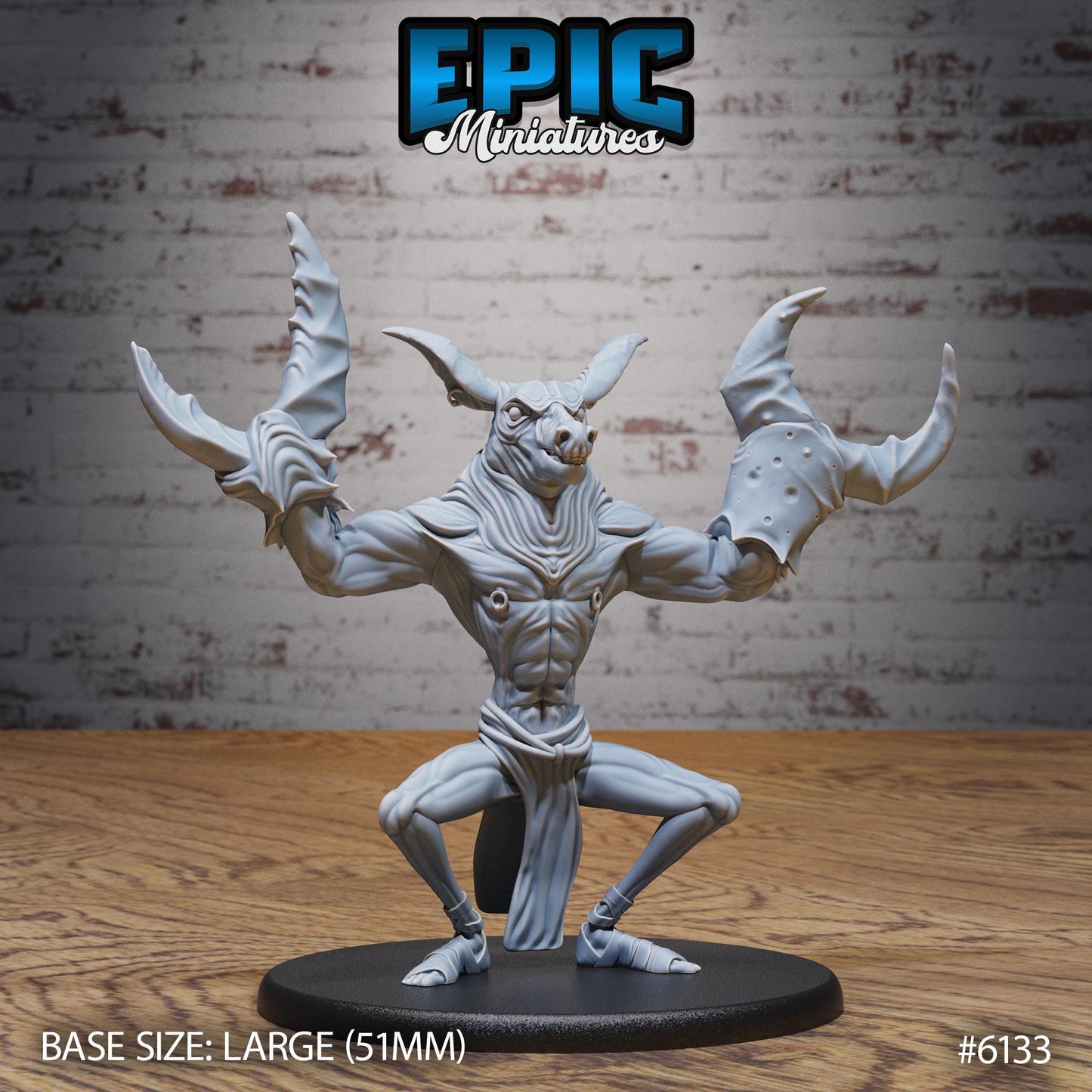 Doncrab Demon - Resin Miniature - Tabletop miniature - Fantasy Miniature - 32mm - D&D - Sci-fi Miniature