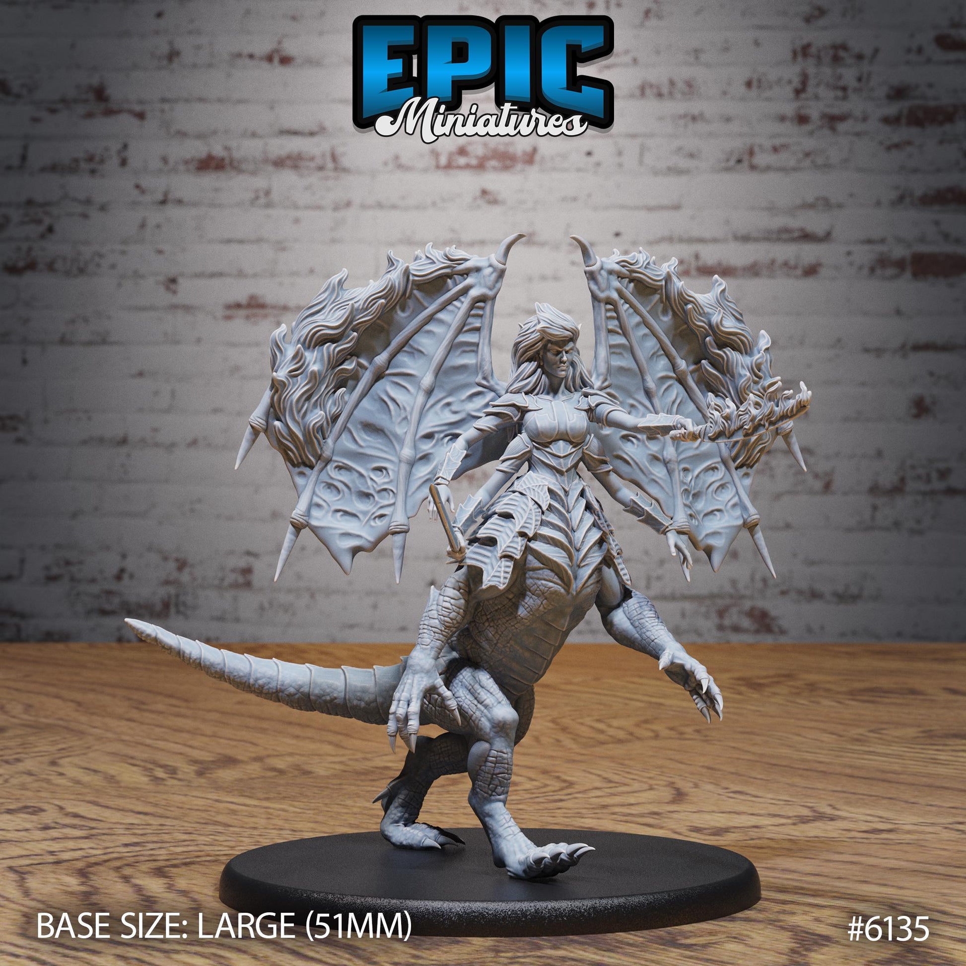 Ymeri Inferno - Resin Miniature - Tabletop miniature - Fantasy Miniature - 32mm - D&D - Sci-fi Miniature