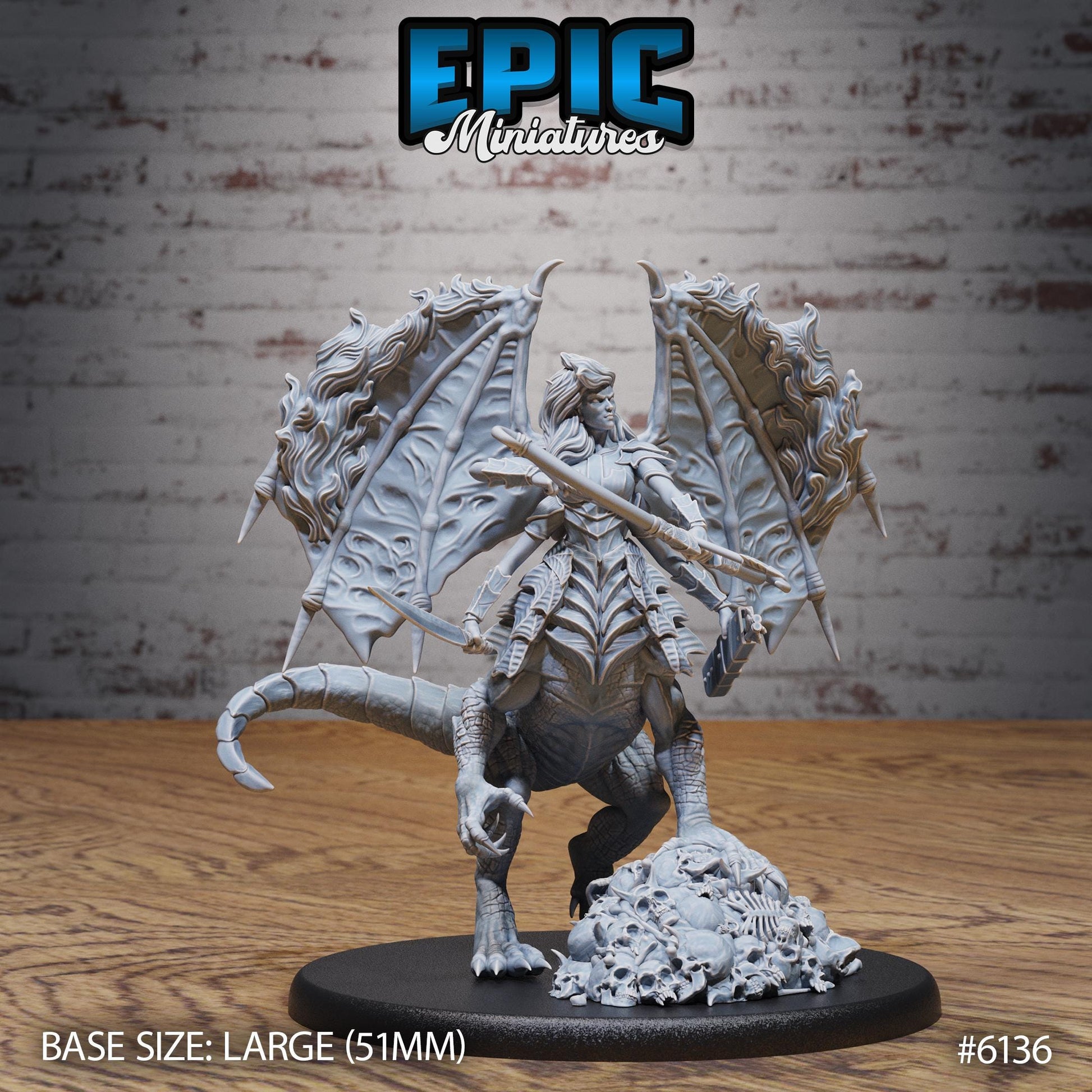 Ymeri Inferno - Resin Miniature - Tabletop miniature - Fantasy Miniature - 32mm - D&D - Sci-fi Miniature