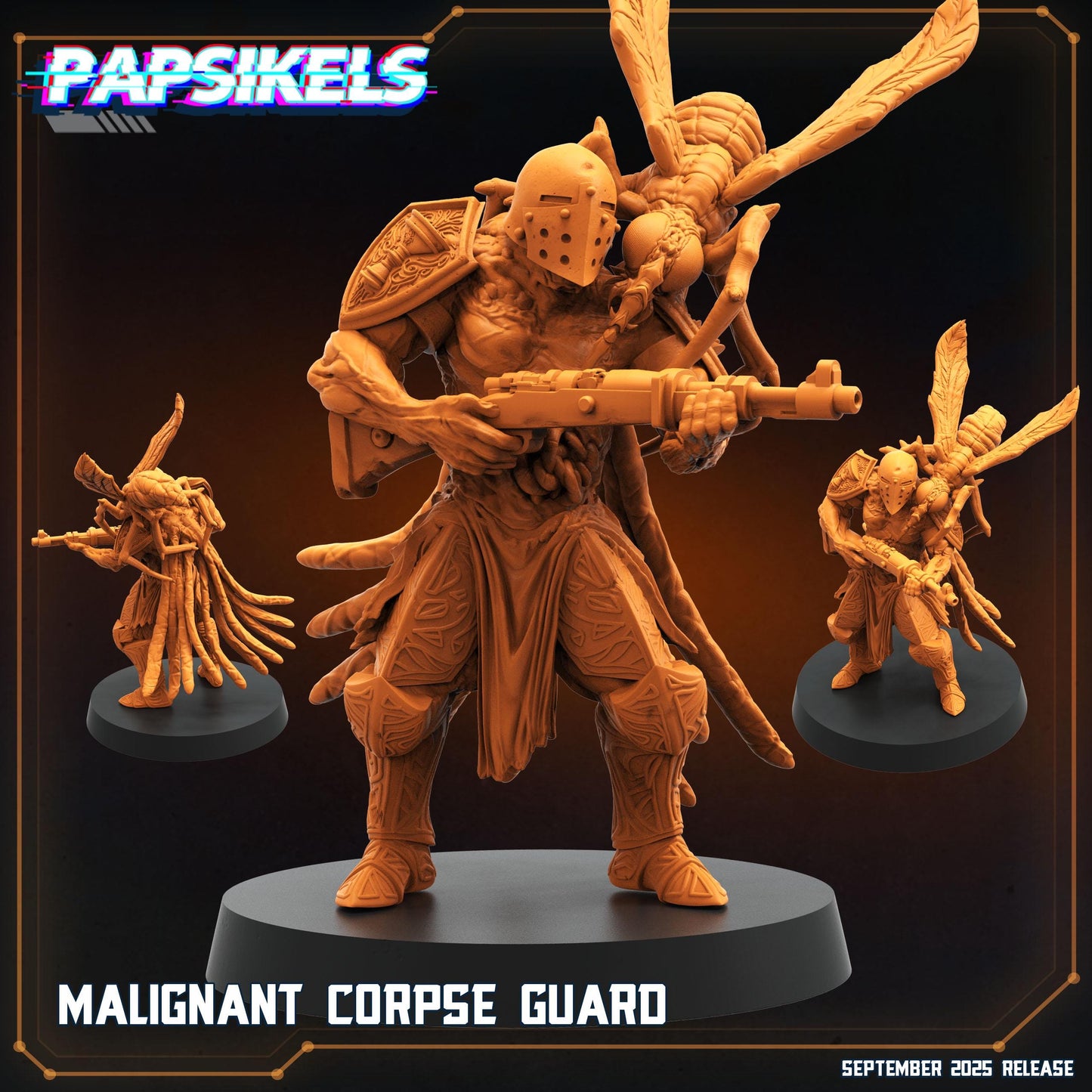 Malignant Guards - Resin Miniature - Tabletop miniature - Fantasy Miniature - 32mm - D&D - Sci-fi Miniature- Papsikel
