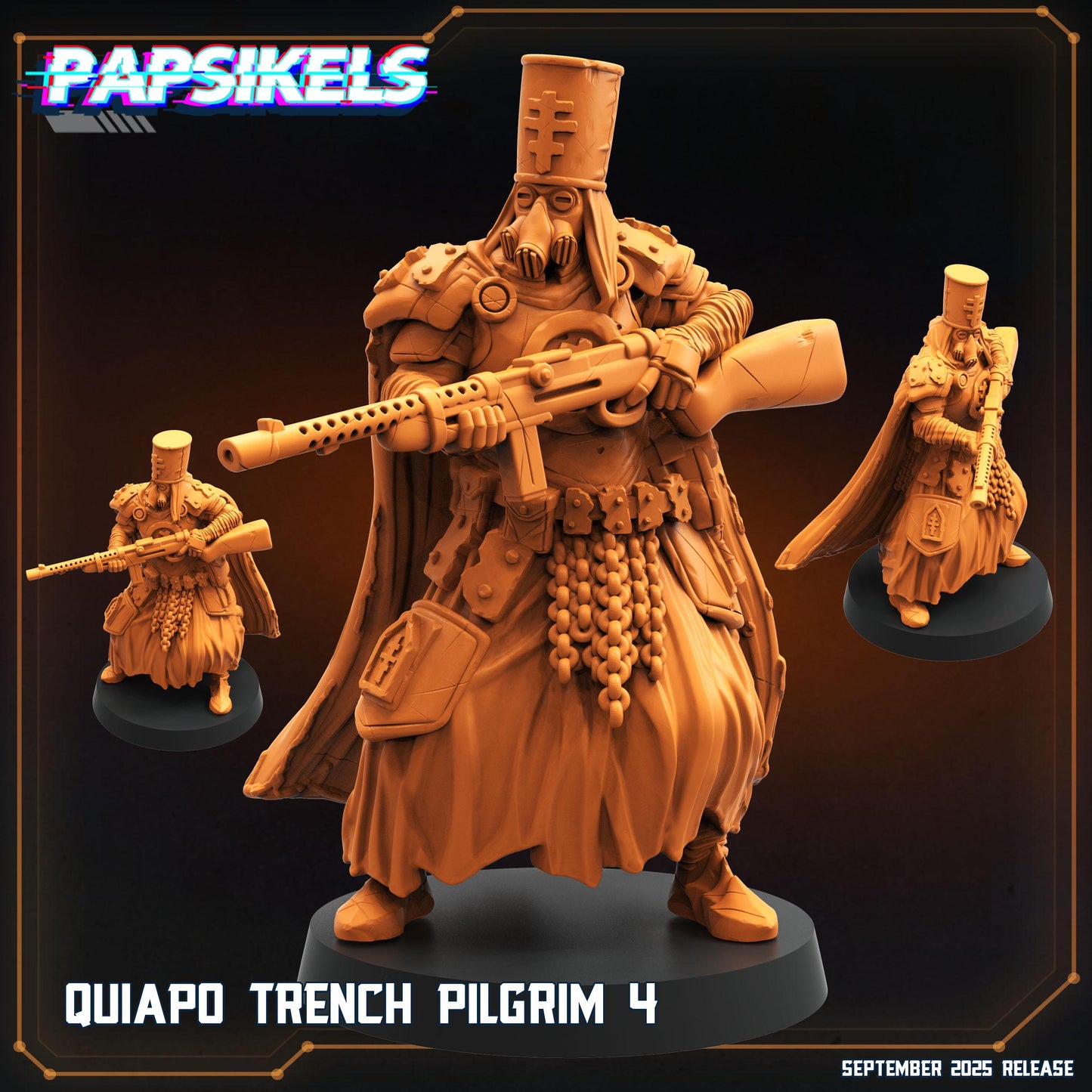 Quiapo Trench - Resin Miniature - Tabletop miniature - Fantasy Miniature - 32mm - D&D - Sci-fi Miniature- Papsikel