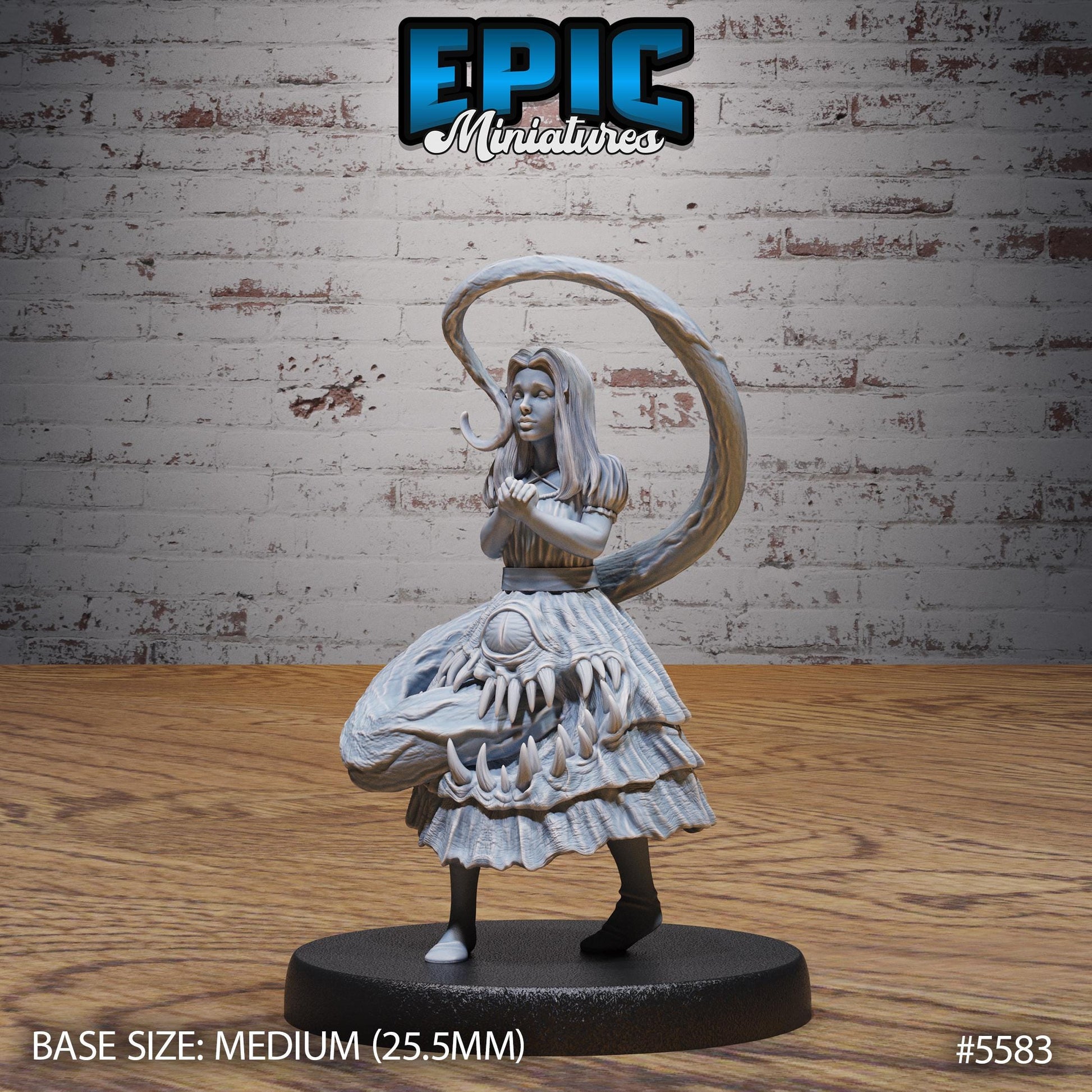 Mimic girl- Resin Miniature - Tabletop miniature - Fantasy Miniature - 32mm - D&D - Sci-fi Miniature