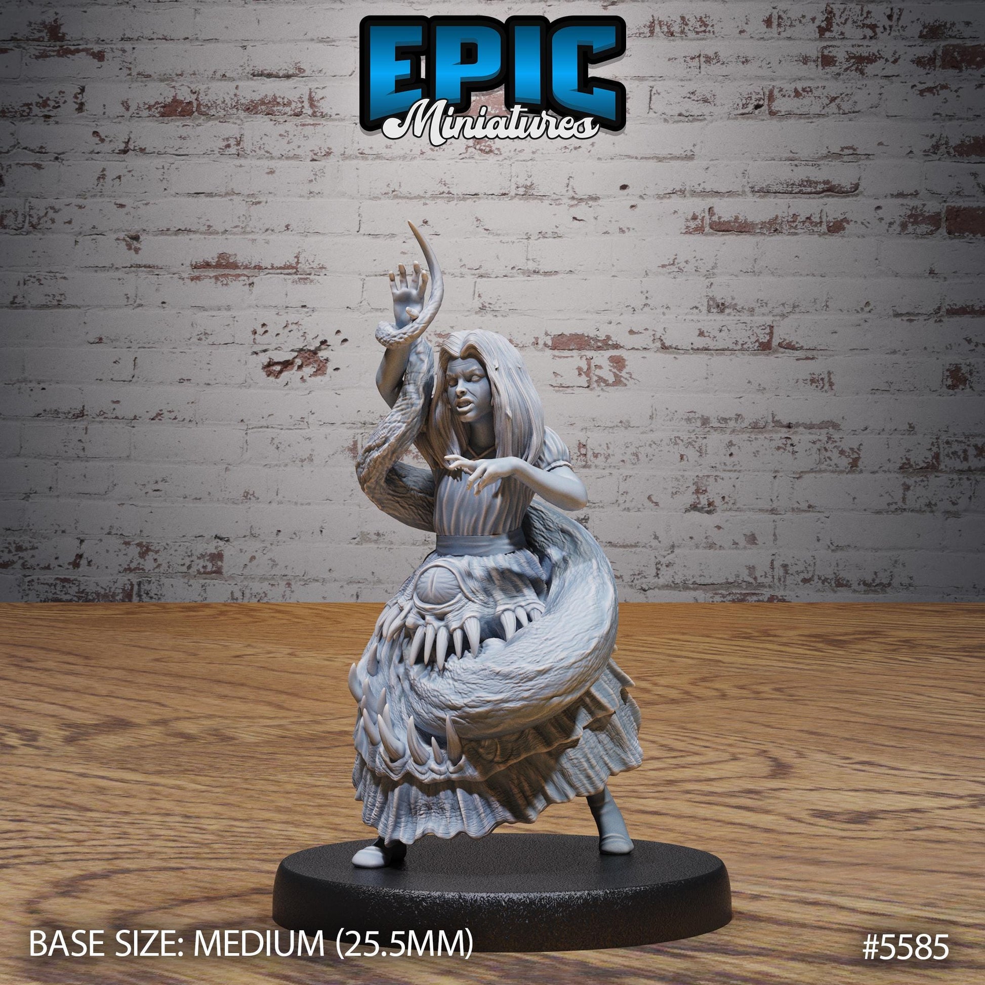 Mimic girl- Resin Miniature - Tabletop miniature - Fantasy Miniature - 32mm - D&D - Sci-fi Miniature