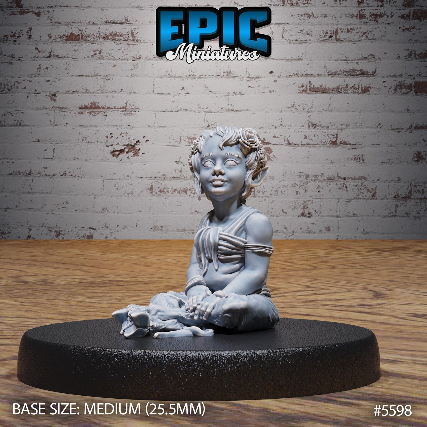 Satyr Child - Resin Miniature - Tabletop miniature - Fantasy Miniature - 32mm - D&D - Sci-fi Miniature