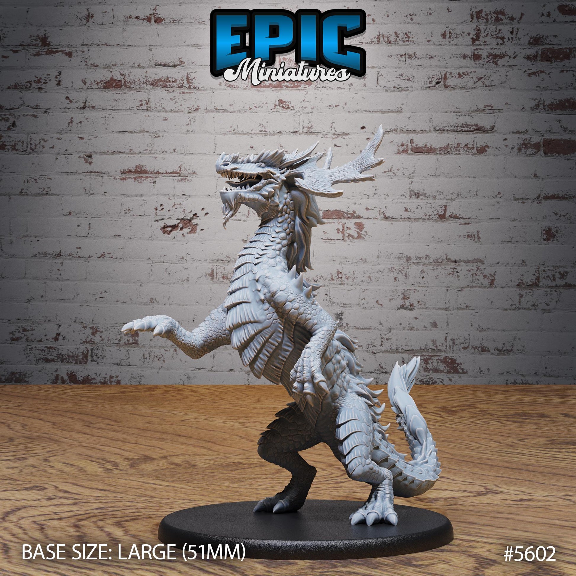 Forest Drake - Resin Miniature - Tabletop miniature - Fantasy Miniature - 32mm - D&D - Sci-fi Miniature