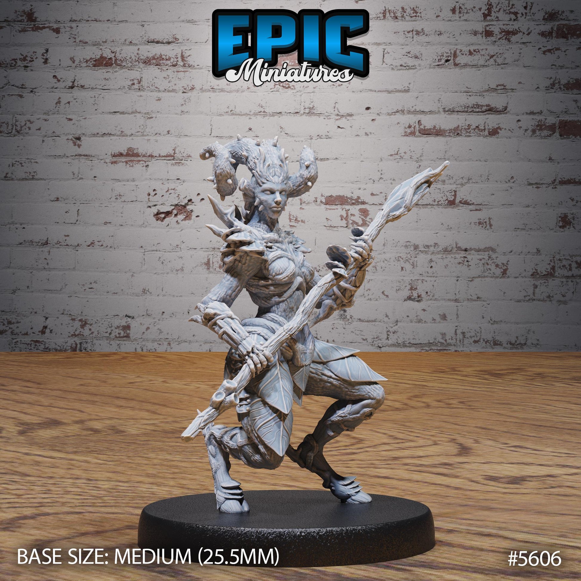 Tree Dryad - Resin Miniature - Tabletop miniature - Fantasy Miniature - 32mm - D&D - Sci-fi Miniature