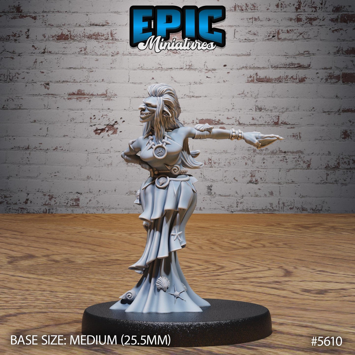 River Hag - Resin Miniature - Tabletop miniature - Fantasy Miniature - 32mm - D&D - Sci-fi Miniature