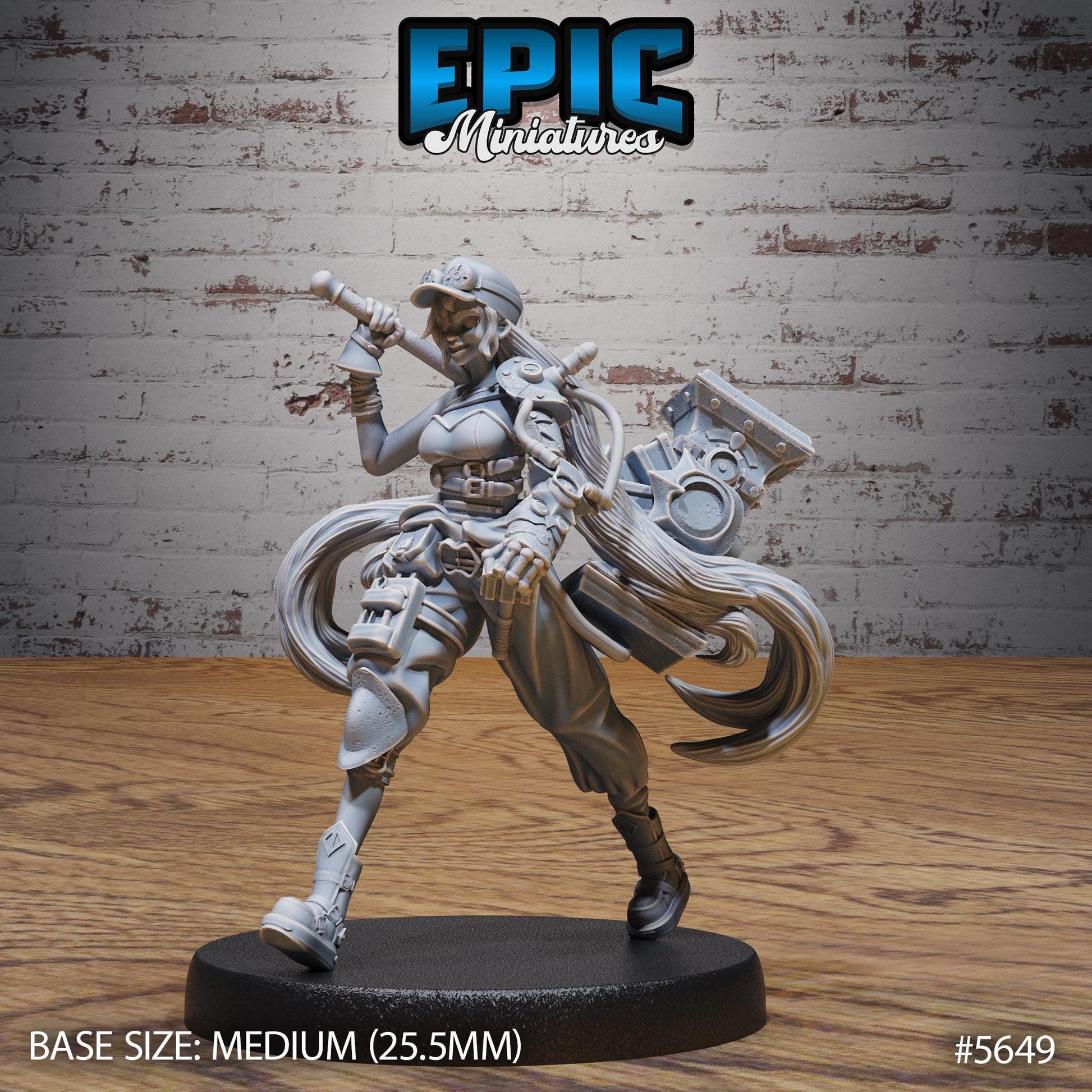 Tinkrer Bethy - Resin Miniature - Tabletop miniature - Fantasy Miniature - 32mm - D&D - Sci-fi Miniature