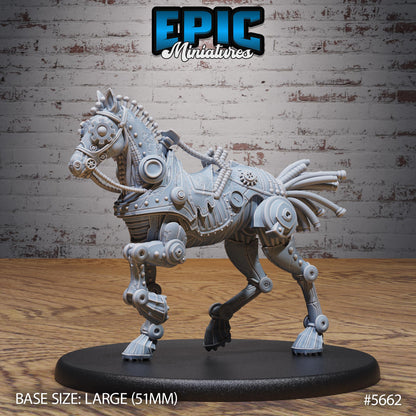 Horse Construct - Resin Miniature - Tabletop miniature - Fantasy Miniature - 32mm - D&D - Sci-fi Miniature
