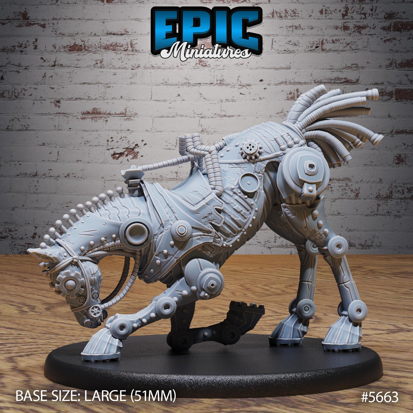 Horse Construct - Resin Miniature - Tabletop miniature - Fantasy Miniature - 32mm - D&D - Sci-fi Miniature