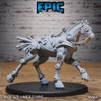 Horse Construct - Resin Miniature - Tabletop miniature - Fantasy Miniature - 32mm - D&D - Sci-fi Miniature