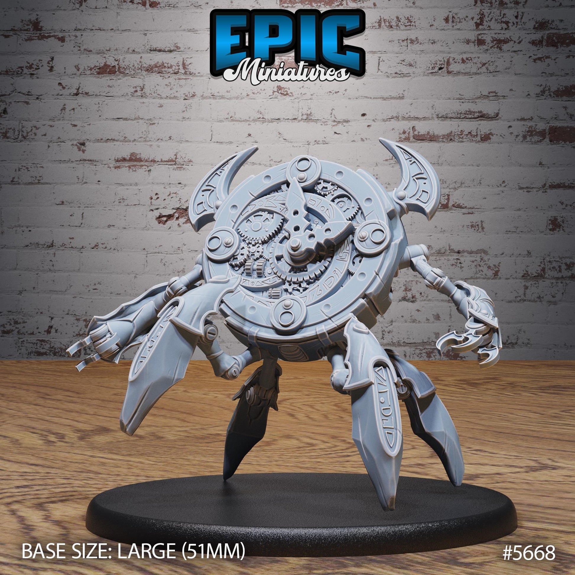Clockwork Golem - Resin Miniature - Tabletop miniature - Fantasy Miniature - 32mm - D&D - Sci-fi Miniature