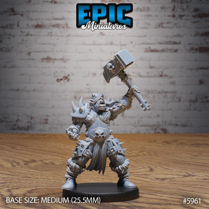 Snow Orcs - Resin Miniature - Tabletop miniature - Fantasy Miniature - 32mm - D&D - Sci-fi Miniature