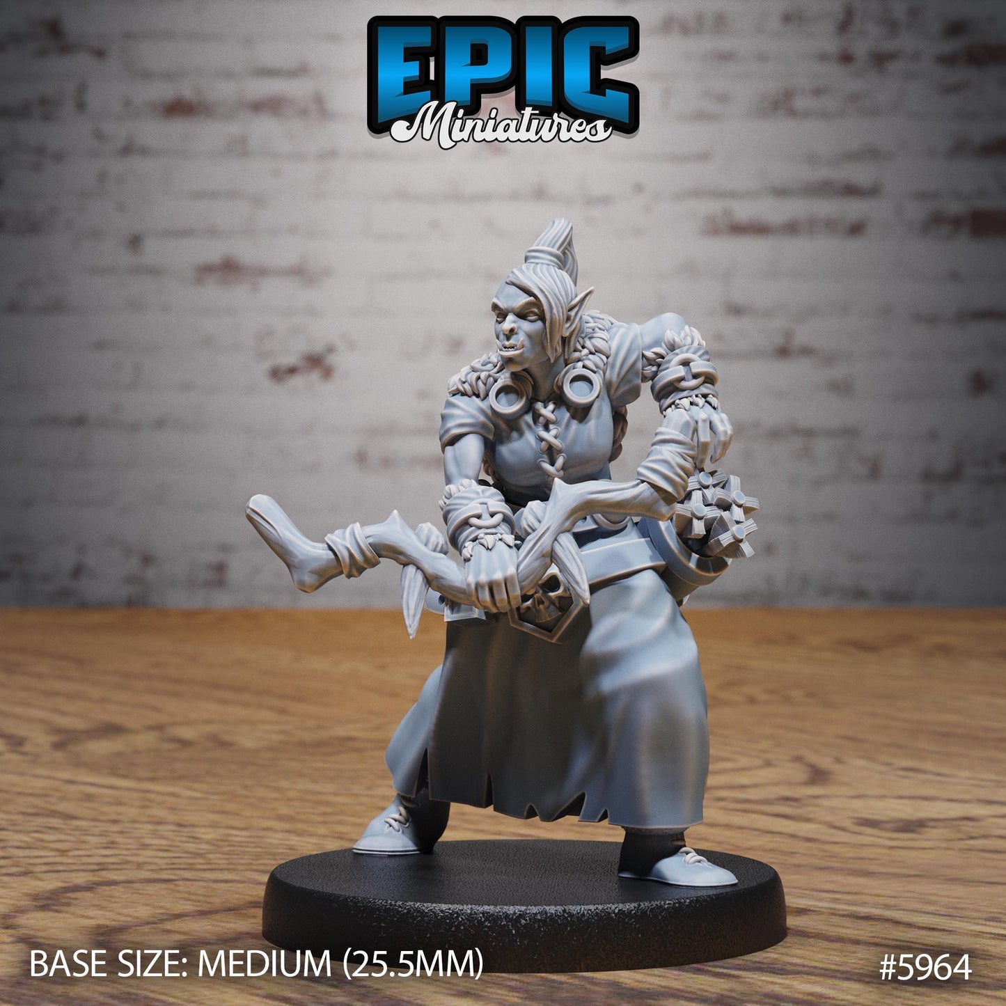 Snow Orcs - Resin Miniature - Tabletop miniature - Fantasy Miniature - 32mm - D&D - Sci-fi Miniature