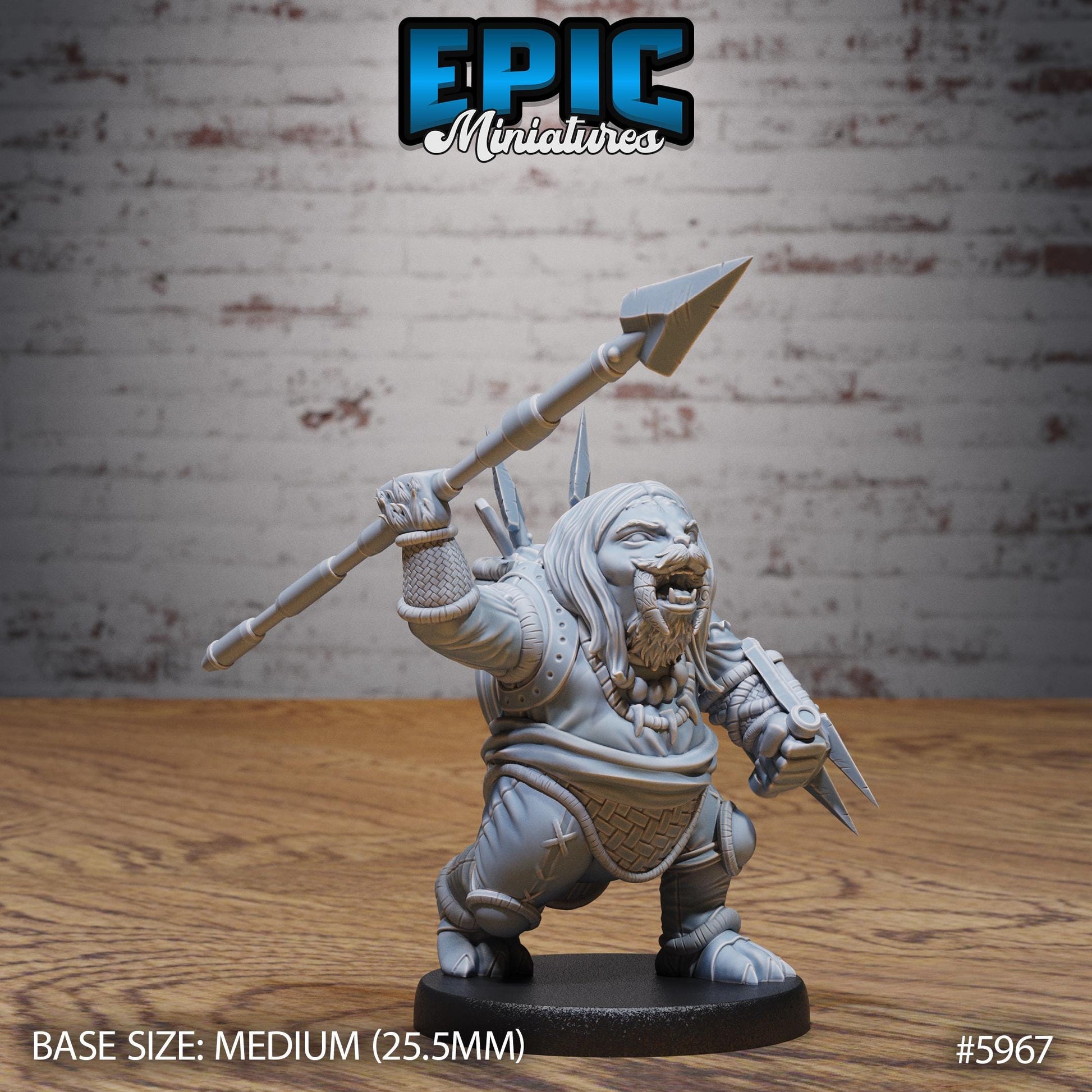 Walrus Folks - Resin Miniature - Tabletop miniature - Fantasy Miniature - 32mm - D&D - Sci-fi Miniature