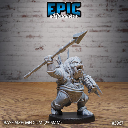 Walrus Folks - Resin Miniature - Tabletop miniature - Fantasy Miniature - 32mm - D&D - Sci-fi Miniature