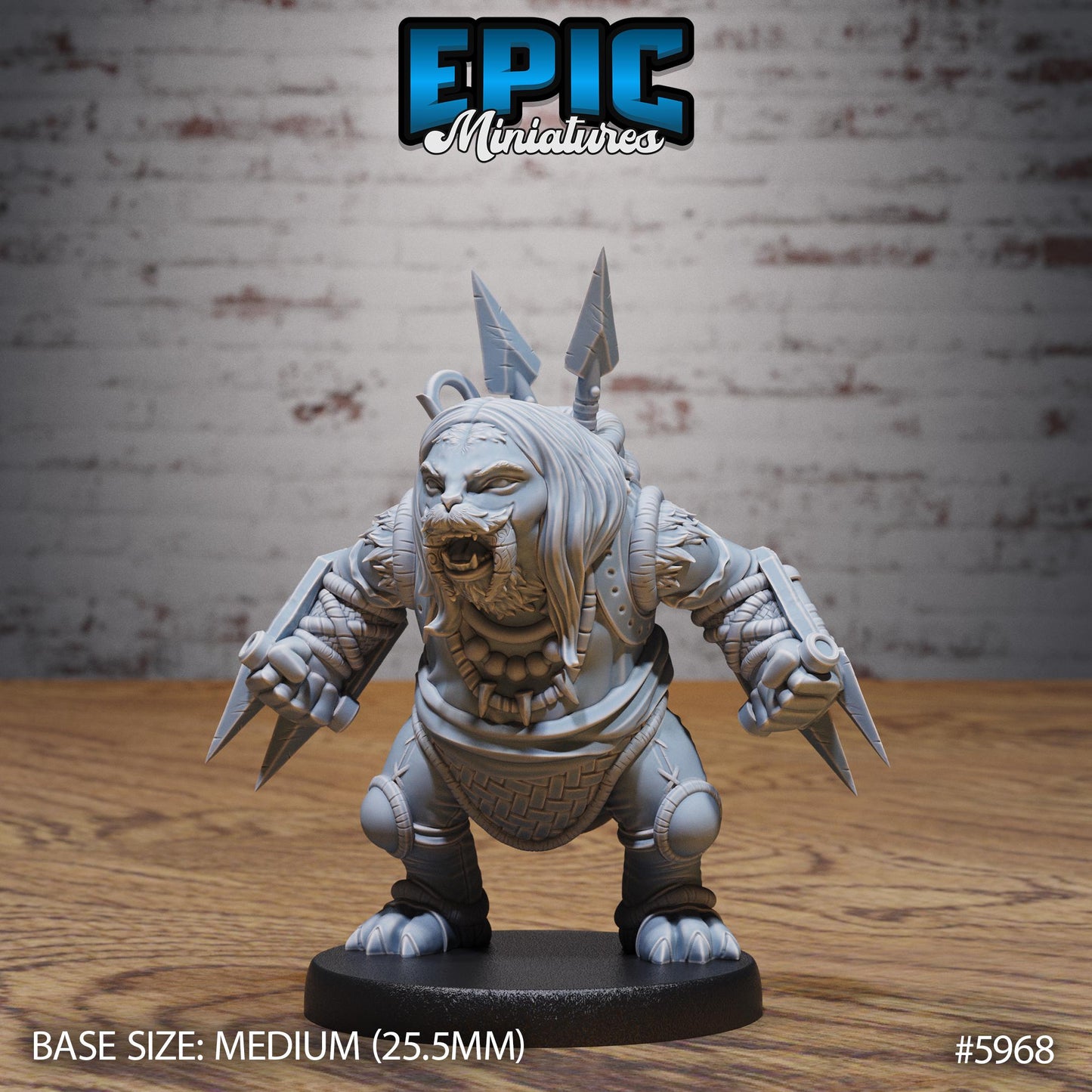 Walrus Folks - Resin Miniature - Tabletop miniature - Fantasy Miniature - 32mm - D&D - Sci-fi Miniature