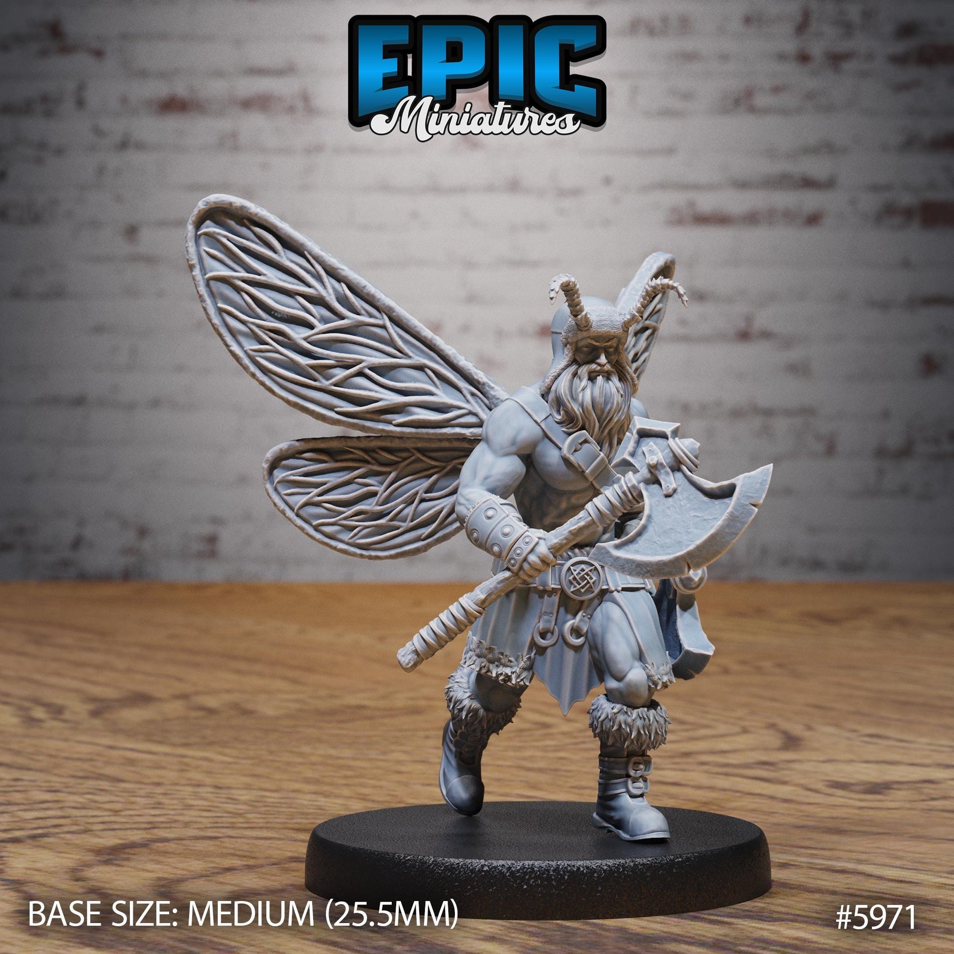 barbarian fairy - Resin Miniature - Tabletop miniature - Fantasy Miniature - 32mm - D&D - Sci-fi Miniature